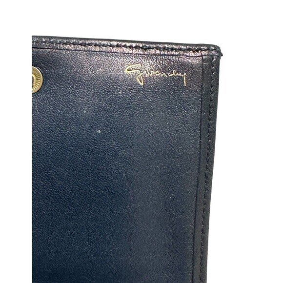 Givenchy Vtg 4G Logo Blue Leather Wallet Bifold Coin Pocket Made In Spain - Picture 4 of 14
